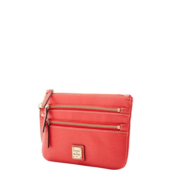 Dooney & Bourke Bags Dooney Bourke Saffiano Triple Zip Wristlet